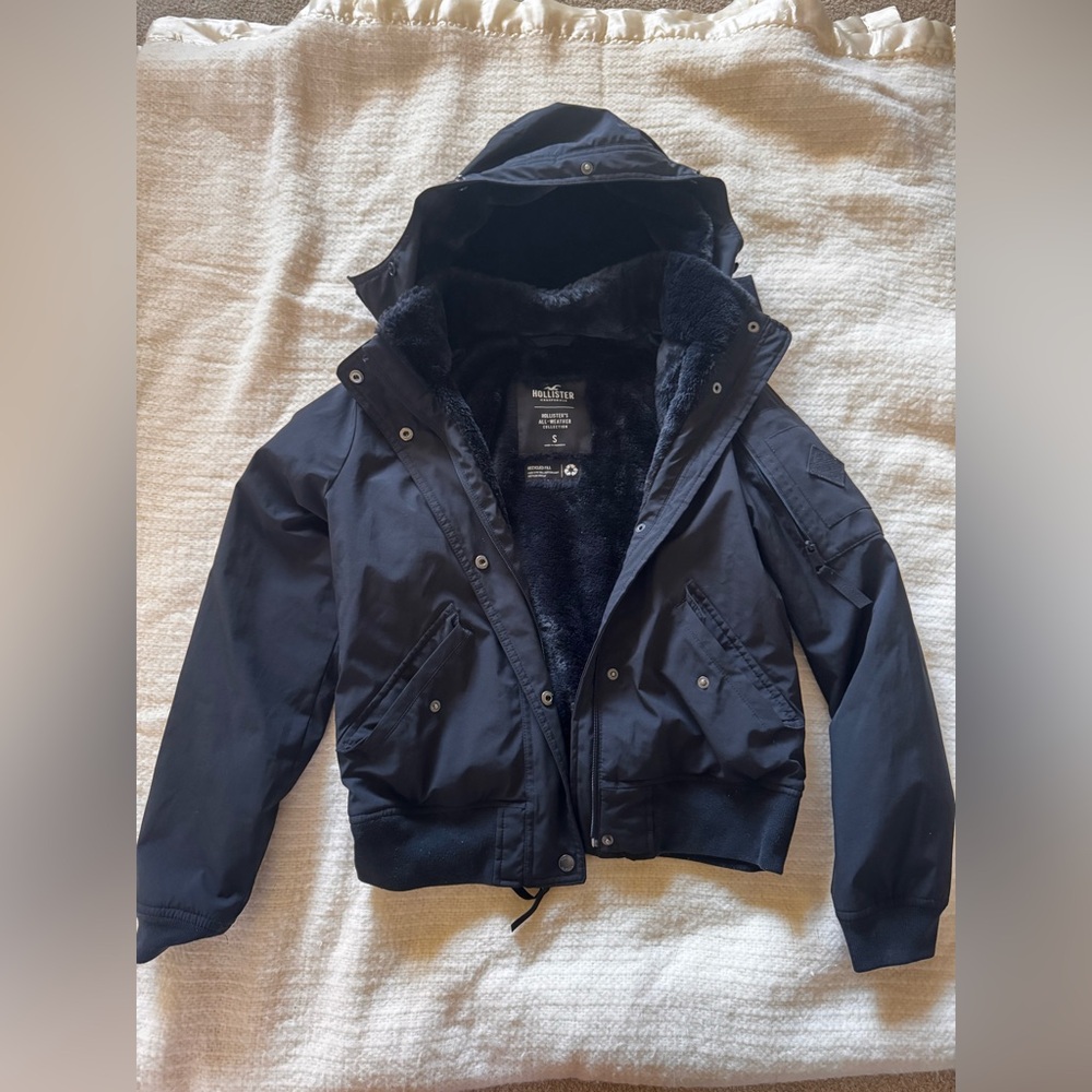 Hollister Black Hooded Jacket